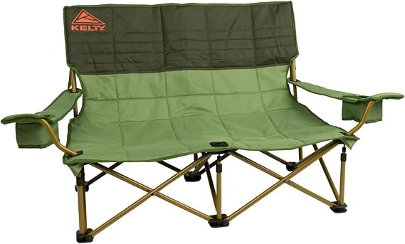 Kelty Low Loveseat 2 Person Folding Camping Chair (Low Height/Dill)