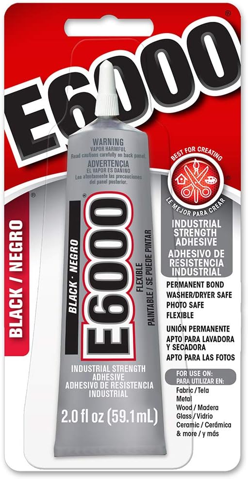 E6000 237039 Multipurpose Adhesive, Black, 2 oz