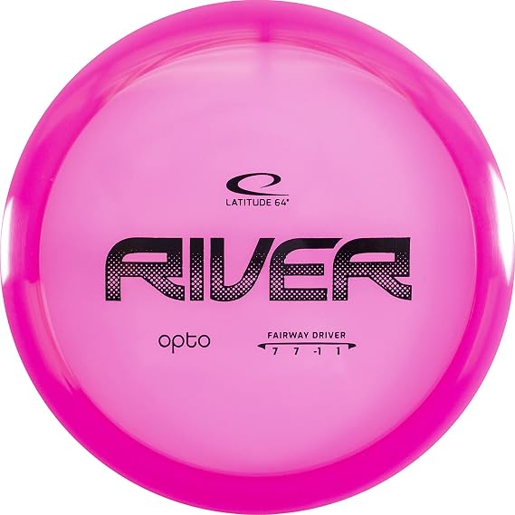 Latitude 64 Opto River Distance Driver Disc Golf Disc | Maximum Distance Frisbee Golf Disc | Easy to Throw for Beginners | 170g Plus | Stamp Color Will Vary