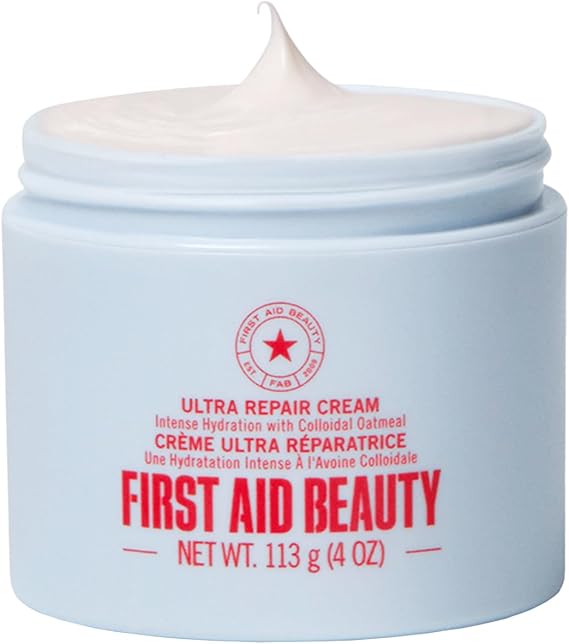 First Aid Beauty Ultra Repair Cream – Eczema Relief & Skin Barrier Repair Moisturizer with Colloidal Oatmeal & Ceramides, for Sensitive Dry Skin, Face & Body, 113g