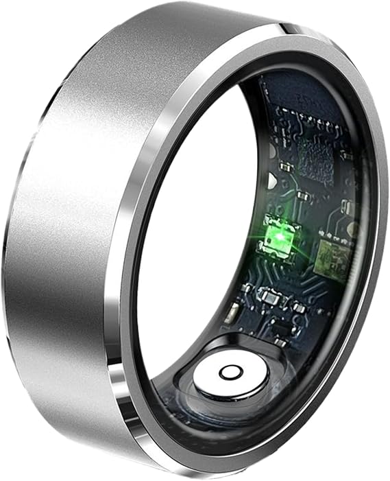 Smart Health Ring Sleep Monitor, Heart Rate Ring, Vital Sign Tool, Pulse Tracker Kit | Kit for Swimming, Hiking, Daily Commute, Workout, Exercise