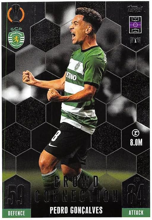 Match Attax Extra 2023 2024 Pedro Goncalves Crowd Connection Trading Card