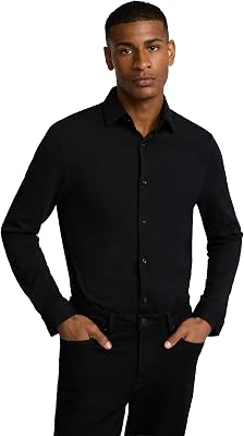 EXPRESS Mens Modern Tech 1MX Dress Shirt Slim Fit Stretch Fabric with Moisture-Wicking and Wrinkle-Resistant Performance