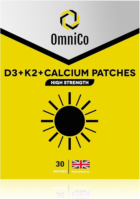 OmniCo - D3 + K2 + Calcium Patches 30 Pack