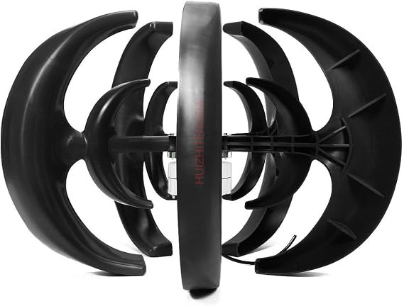 3000W Noiseless Vertical Wind Turbine Generator Kit,12V 24V 48V with MPPT Controller Small Low Noise Wind Turbine Generator Suitable for Household Gardens