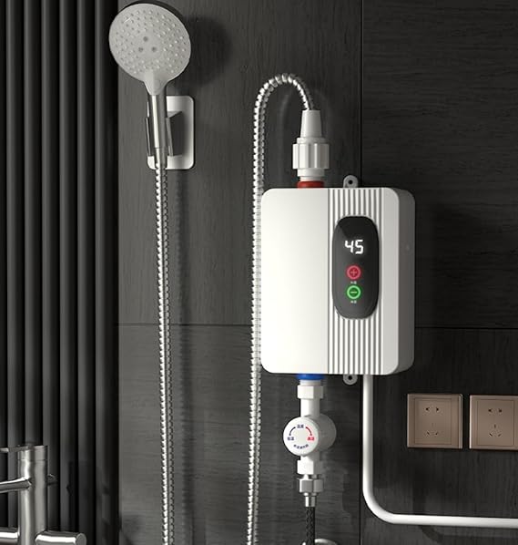 Electric Instant Hot Water Heater Shower Tankless Hot Water 3500w Instant Water Heater Hose Bracket for Bathroom