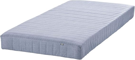 Single bed, light blue, 90x200 cm, extra hard