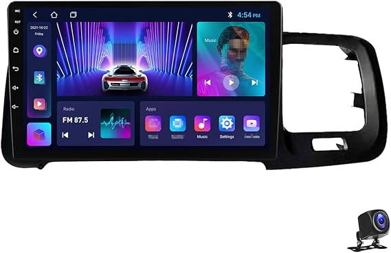 Double Din Android 13 Car Stereo Wireless Carplay with Bluetooth 9 Inch Touchscreen Car Radio for Volvo S60 V60 2011~2020 Multimedia Navigation with USB/RDS/DSP