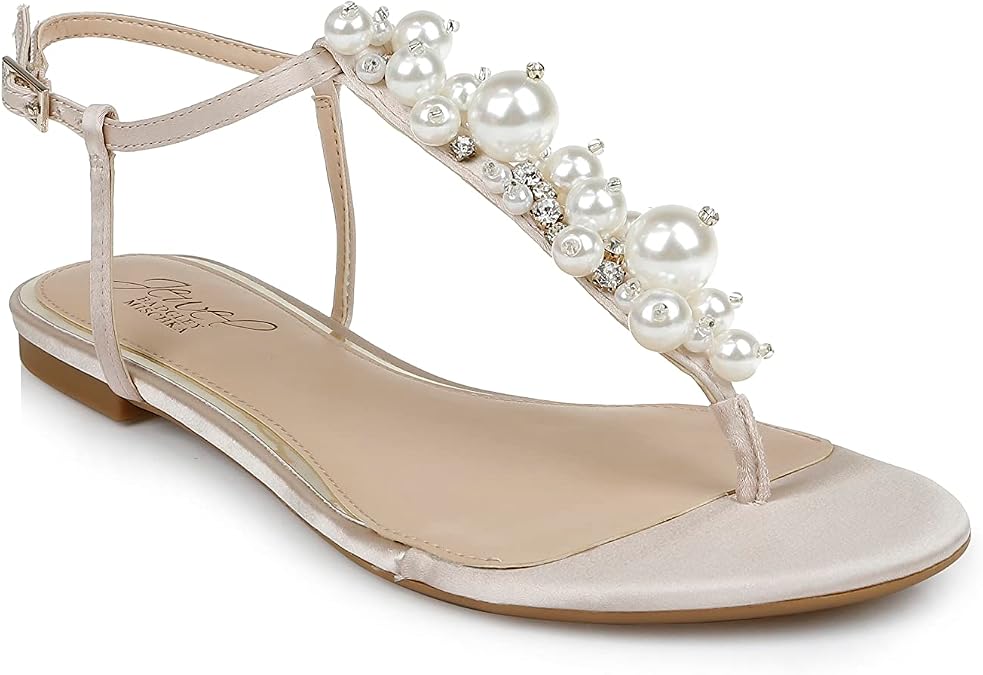 Jewel Badgley Mischka Larissa Flat Sandal