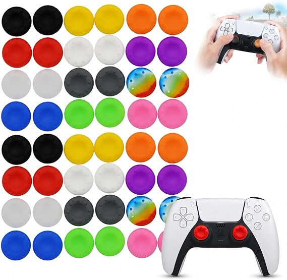 Generic Silicone Thumb Grip Caps – Joystick Covers for PS4/PS5/Xbox/Switch
