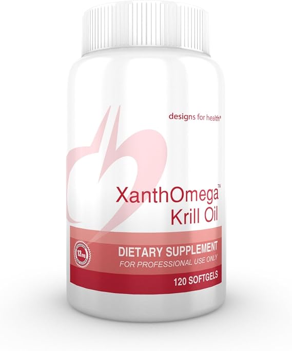 Designs for Health - Krill Oil XanthOmega - 120 Gels (Premium Packaging)