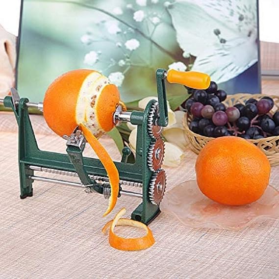 Orange Peeler Hand-cranked Apple Mango Kiwi Peeling Machine Peeling Household Kitchen Stainless Steel Gadgets Cyan 250110.6170mm