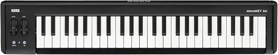 Korg - microKEY2-49AIR Bluetooth Wireless + USB MIDI Controller - 49 Key - Black