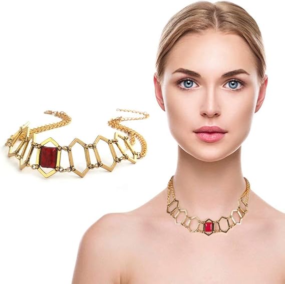 The Red Woman Melisandre Gold Necklace Thrones Copslay Costume