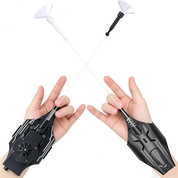 Spider Web Shooters Real (1.0 and 2.0),Spider Silk Launcher for Kids, 9.4 FT Realistic Web Launcher String, Cool Gadgets String Shooters Toy for Superhero Role-Play...