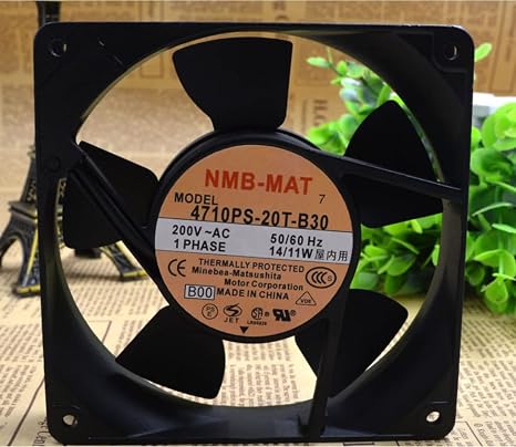 4710PS-20T-B30 120x120x25MM 200V 14/11W 50/60Hz NMB 2-Wire Cooling Fan