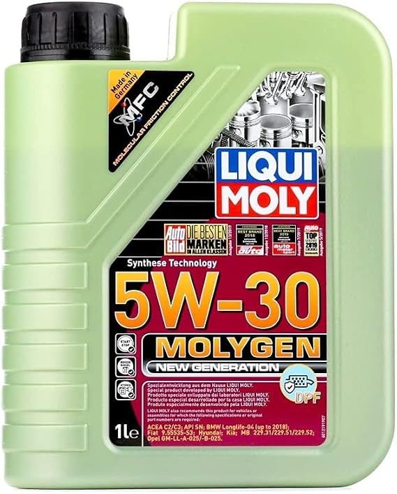 Liqui Moly Molygen New Generation 5W-30 DPF 1 Liter Automotive Maintenance Product