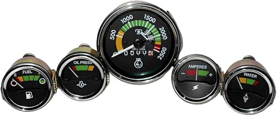 Unknown Mf Gauges Kit - Massey Ferguson 265, 285 Tractor Tachometer+ Temp+ Oil+Fuel+Amp