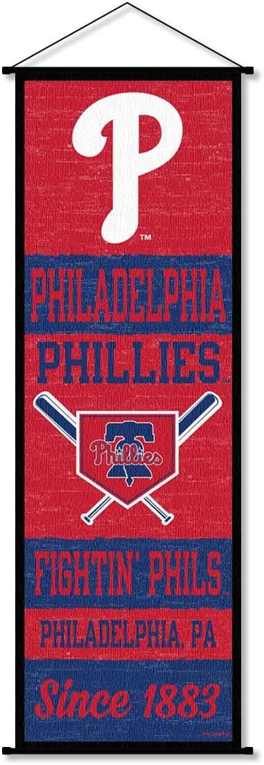 Philadelphia Phillies Banner and Scroll Sign