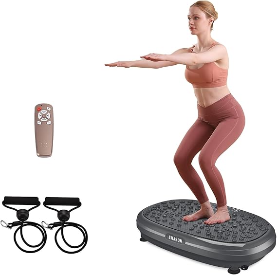 EILISON FitMaxx 3D XL Vibration Plate Exercise Machine with 120 Speeds