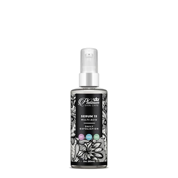 15% Glycolic, Mandelic, Phytic, Ascorbic & Hyaluronic Serum 2oz.