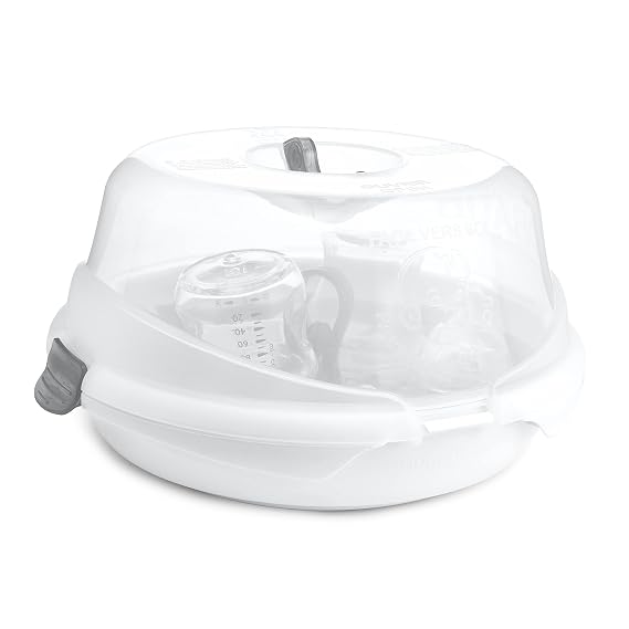 Munchkin SteamTM Microwave Bottle Sterilizer, White