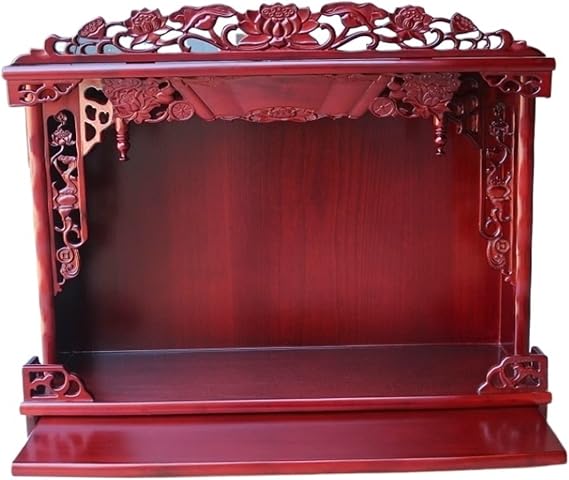 tuesShrine altar Buddha Niche Hanging Cabinet For Taiwan Wealth God Worship Table Buddha Cabinet For Avalokitesvara Worship Table Wall Mounted Shrine Niche Buddha Platform Household Buddha Shelf
