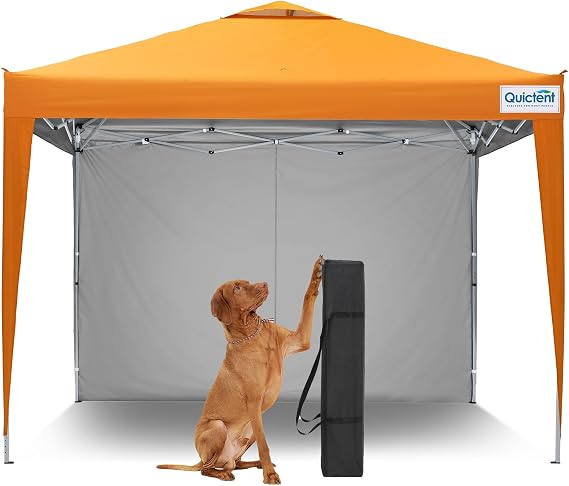 Quictent 10x10 Pop Up Canopy Tent with 1 Sidewall