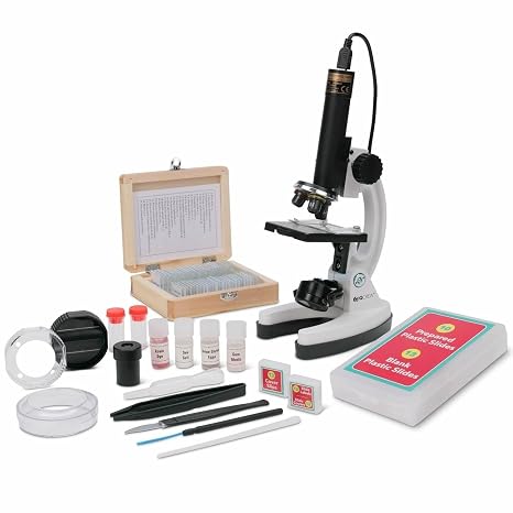 AmScope M40-PS25W Premium 85+ Piece Microscope, Color Camera