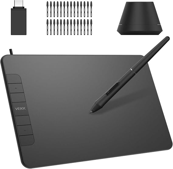 Veikk VK640 6x4" 6 Kısayol Tuşlu Grafik Tablet+Kalem