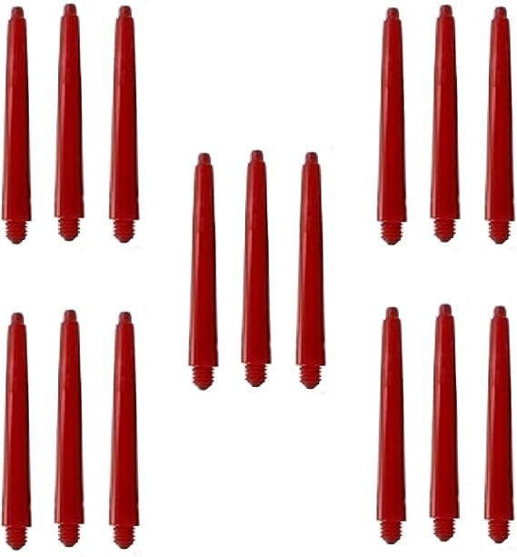 5 SET (15 Adet) 41mm NYLON DART ŞAFT-SHAFT. Kırmızı