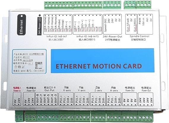 CNC Controller XHC Breakout Board 3 4 6-Axis Ethernet Motion Control Card Interface Board Support Win7 10 Lathe Engraving(6-axis Suit)