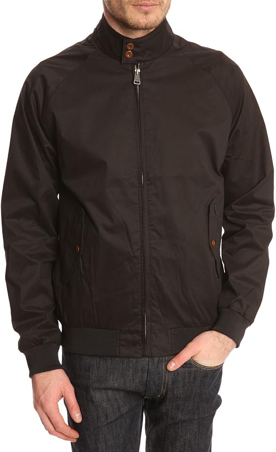 Ben Sherman Men's Classic Cotton Harrington Long Sleeve Jacket