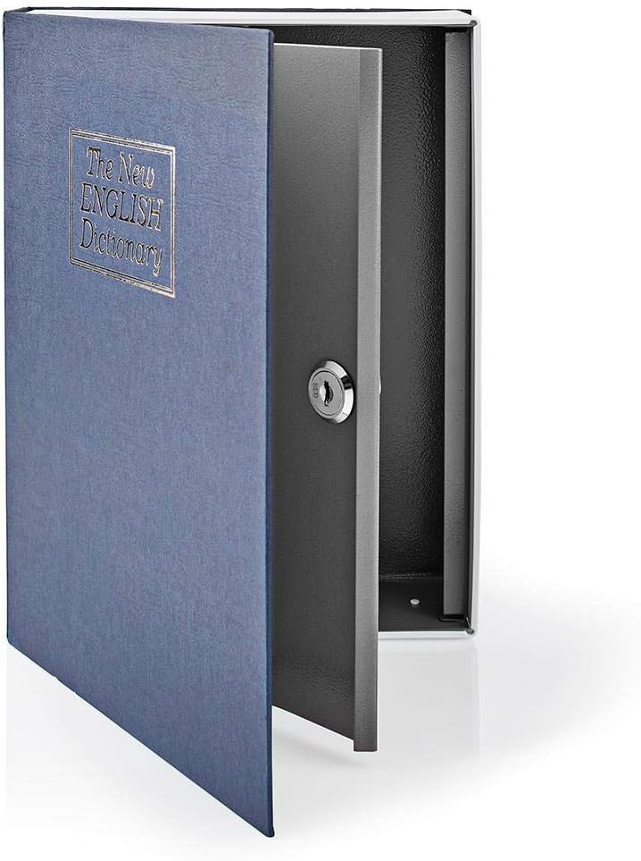 Invero Book Safe Portable Secret - The New English Dictionary - Style Diversion Money Box Safe, Strong Steel Security with 2 Keys - Ideal for Storing Cash, Coins, Jewellery and Documents - Large