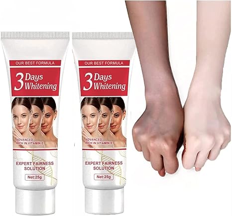 3 Days Kojic Acid Whitening Moisturising Cream Dark Spot Corrector Cream Skin Lightening Cream for Dark Skin Skin Bleaching Cream for Face and Body Sensitive Areas (2 Pieces)