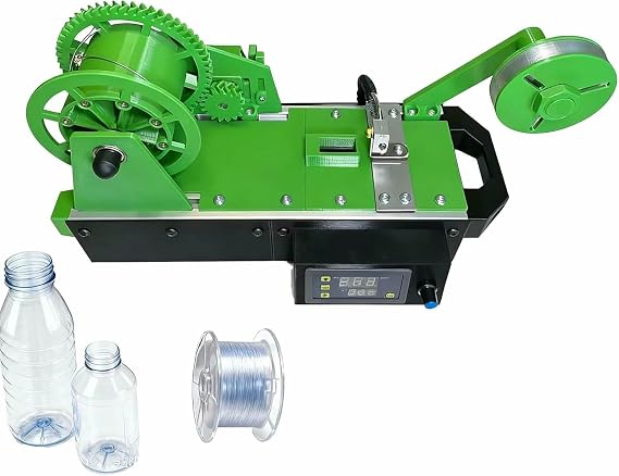 PET Bottle Recycler and Filament Maker, efficiently Creates 1.75mm 3D Printing Filament from Waste pla-stic.Machine Helps Families and Small Studios Reduce Filament Costs sustainably~/