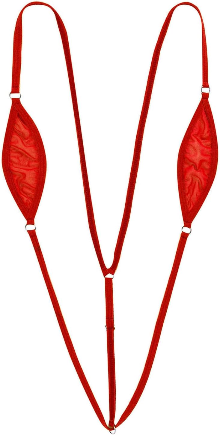 Womens Slingshot Micro Mini Monokini Bikini Thong Swimsuit Sexy Suspenders Teddy La