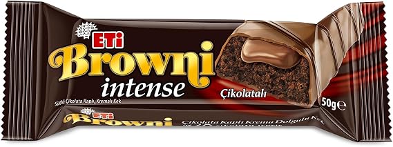 Eti Browni Intense Chocolate Cake 50 g x 16 Pieces
