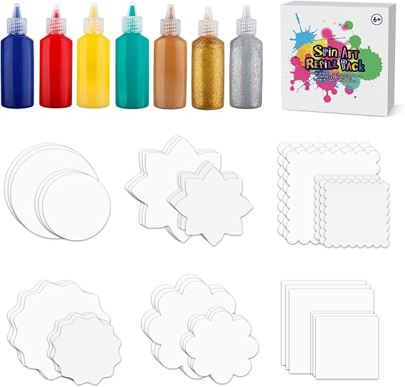 Spin & Paint Refill Pack is for Arts & Crafts Painting Spinner Toys