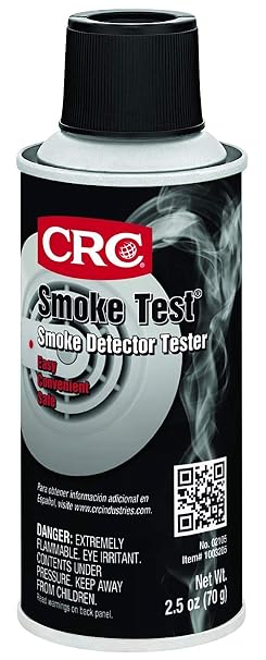 CRC Smoke Test Brand Smoke Detector Tester, 2.5 Wt Oz, 02105