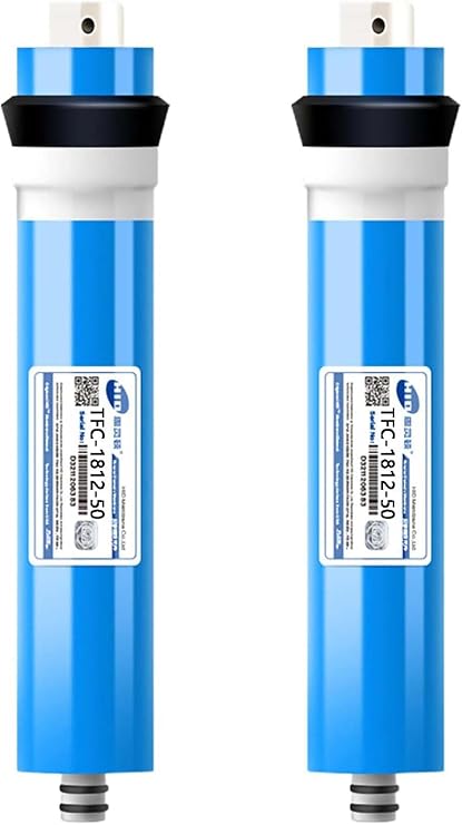 Generic Reverse Osmosis RO Membrane 1812-50 GPD -NSF Certificated-Water Filter Replacement-, Reverse Osmosis Membrane for RO Water Filtration System-2 Pack