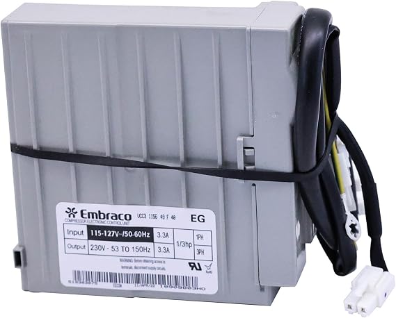 Upgraded Refrigerator Inverter Control Board VCC3 1156 M4 F 9B (3.3A Output) Compatible with Some Whirlpool GE Bosch KitchenAid Refrigerator Models Replaces W10710090,W10154805,W10893917,WR55X10490