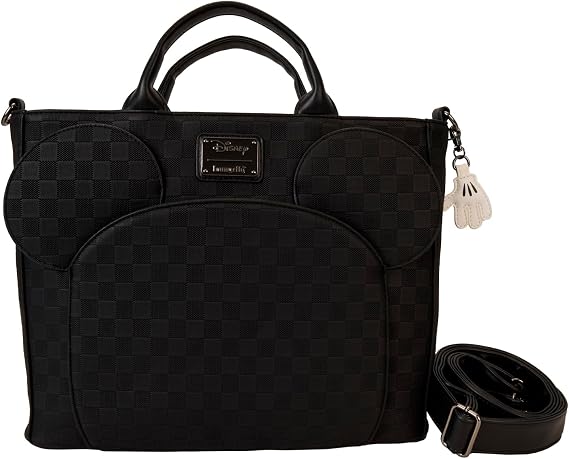 Loungefly Mickey Mouse Checkered Texture Convertible Backpack & Tote Bag