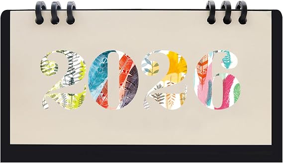 2026 Mini Desk Calendar Flip Monthly Memo Notes Calendar 6.9" x 3.7" - Black(Oct. 2025 to Dec. 2026)