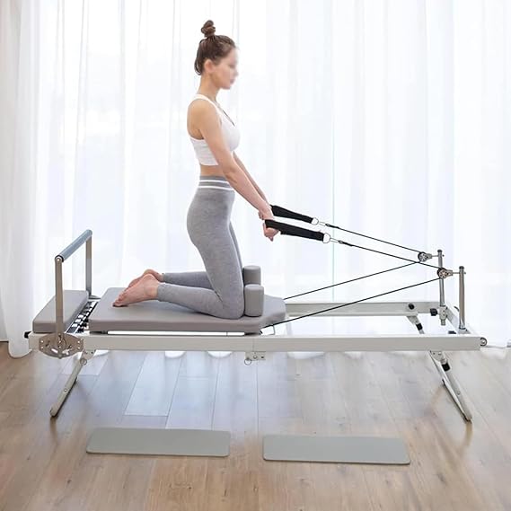 Pilates Reformer Machine Set for Home Workout - Foldable Reformer Equipment for Strength Training Exercise - D, Reformer Pilates Machine