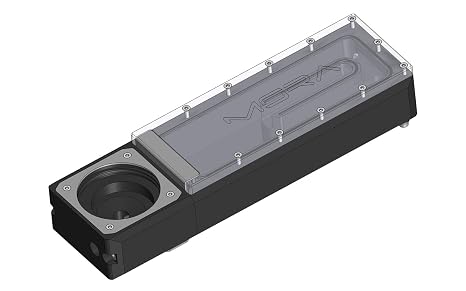 Watercool MO-RA IV Tank 200 D5 Reservoir and Pump Mount | Acetal Body, Polished Plexiglas GS Front, Brushed SS Cover, Integrated D5 Pump, 2x G3/8 Fill Ports, 2x G1/4 Ports