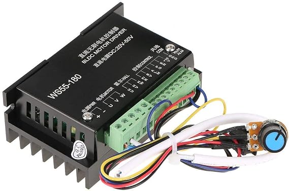 Brushless Motor Driver Controller, WS55-180 DC 20V-50V Spindle BLDC DLDC Motor Driver Controller