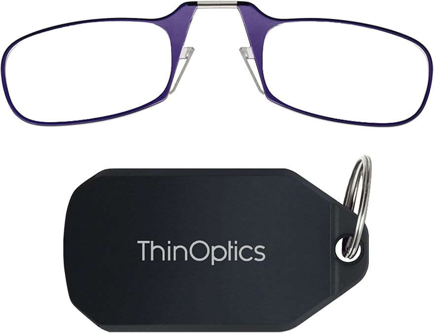 ThinOptics Keychain Case Rectangular Reading Glasses