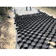 2 Inch Ground Grid Paving Gravel Stabilizer for Subgrade Work, Driveway Walkway(4x5 m/13x16.5 ft)