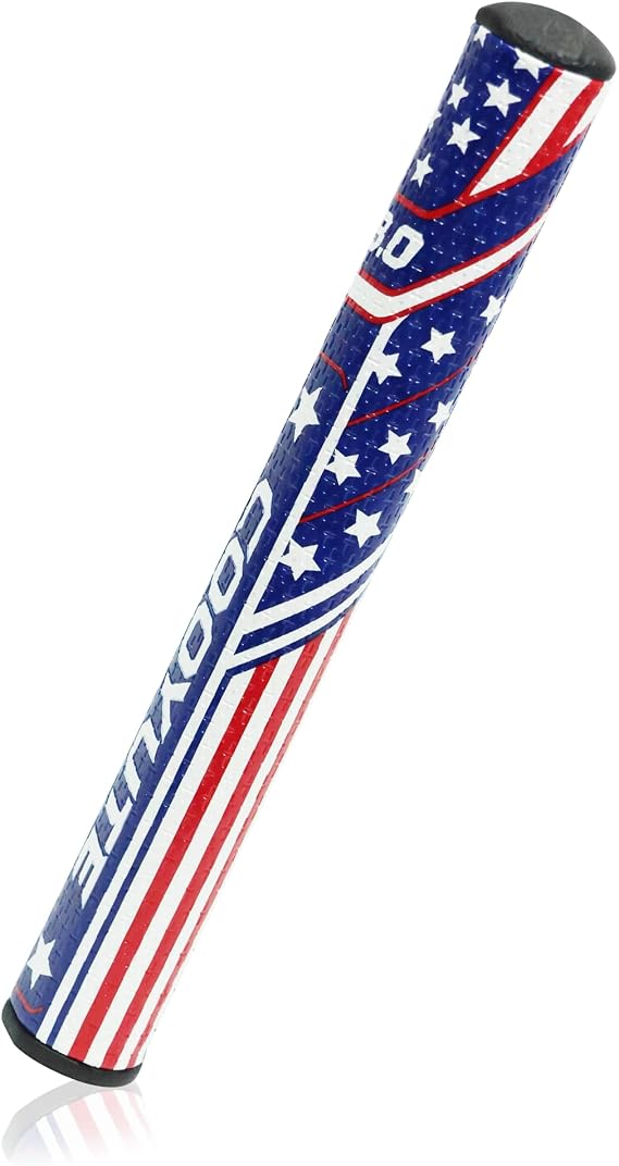 Patriotic Golf Rubber Putter Grip Beginner-Friendly, Unisex, Superior Vibration Dampening, High Stability, Easy Installation, Premium High-Density Rubber Material (R&A Compliant)